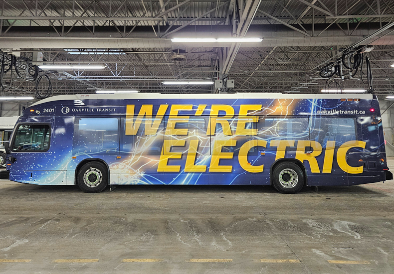 Full sized electric bus